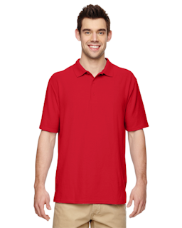Sample of Gildan G728 - Adult DryBlend 6.3 oz. Double Pique Polo in RED from side front