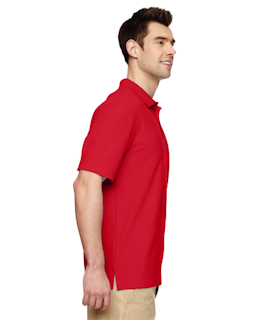 Sample of Gildan G728 - Adult DryBlend 6.3 oz. Double Pique Polo in RED from side sleeveleft