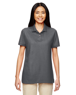 Sample of Gildan G728L - Ladies' DryBlend 6.3 oz. Double Pique Polo in CHARCOAL from side front