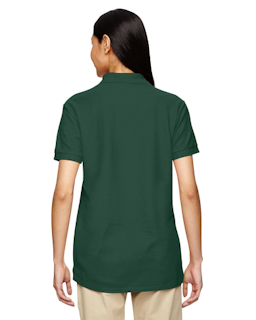 Sample of Gildan G728L - Ladies' DryBlend 6.3 oz. Double Pique Polo in FOREST GREEN from side back