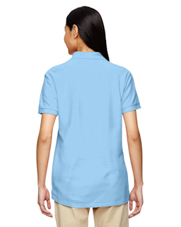Sample of Gildan G728L - Ladies' DryBlend 6.3 oz. Double Pique Polo in LIGHT BLUE from side back
