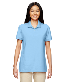 Sample of Gildan G728L - Ladies' DryBlend 6.3 oz. Double Pique Polo in LIGHT BLUE from side front