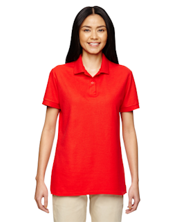 Sample of Gildan G728L - Ladies' DryBlend 6.3 oz. Double Pique Polo in MAROON from side front