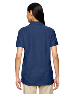 Sample of Gildan G728L - Ladies' DryBlend 6.3 oz. Double Pique Polo in NAVY from side back