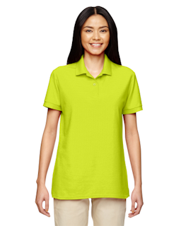 Sample of Gildan G728L - Ladies' DryBlend 6.3 oz. Double Pique Polo in SAFETY GREEN from side front