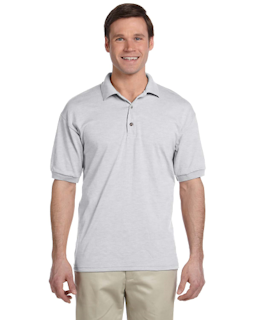 Sample of Gildan G880 - Adult 6 oz. 50/50 Jersey Polo in ASH GREY from side front