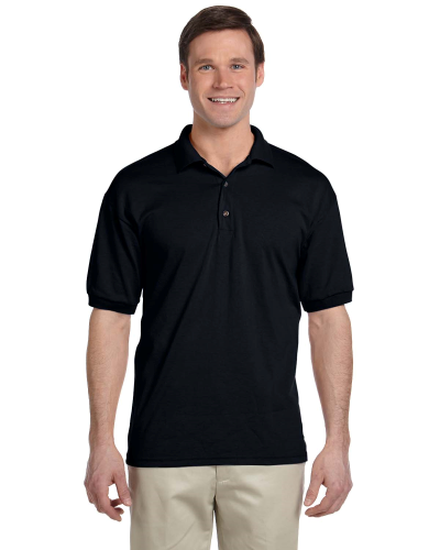 Sample of Gildan G880 - Adult 6 oz. 50/50 Jersey Polo in BLACK style
