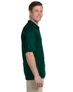 Sample of Gildan G880 - Adult 6 oz. 50/50 Jersey Polo in FOREST GREEN from side sleeveleft