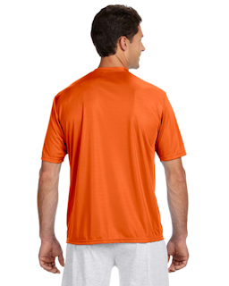 Sample of A4 N3142 - Men's Short-Sleeve Cooling 100% Polyester Performance Crew in ATHLETIC ORANGE from side back