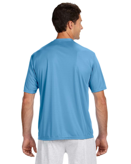 Sample of A4 N3142 - Men's Short-Sleeve Cooling 100% Polyester Performance Crew in LIGHT BLUE from side back