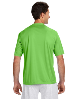 Sample of A4 N3142 - Men's Short-Sleeve Cooling 100% Polyester Performance Crew in LIME from side back