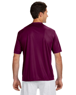 Sample of A4 N3142 - Men's Short-Sleeve Cooling 100% Polyester Performance Crew in MAROON from side back