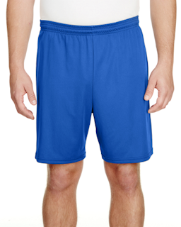 Sample of A4 N5244 Adult 7"" Inseam Cooling Performance Shorts in ROYAL from side front