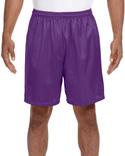 Sample of A4 N5293 Adult Seven Inch Inseam Mesh Short in PURPLE style