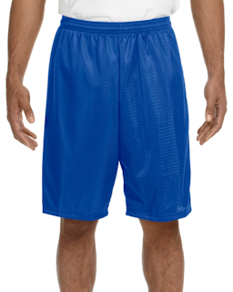 Sample of A4 N5296 Adult Nine Inch Inseam Mesh Short in ROYAL from side front