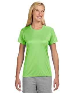 Sample of A4 NW3201 Ladies' Short-Sleeve Cooling Performance Crew in LIME from side front