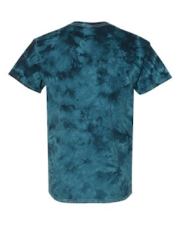 Sample of Crystal Tie Dyed T-Shirt in Navy from side back