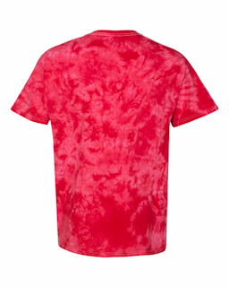Sample of Crystal Tie Dyed T-Shirt in Red from side back