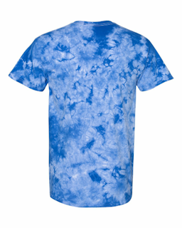 Sample of Crystal Tie Dyed T-Shirt in Royal from side back