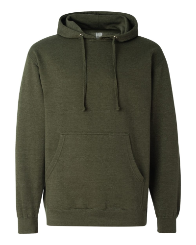 Sample of Midweight Hooded Sweatshirt in Army Heather style