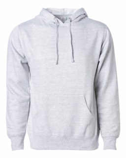 Sample of Midweight Hooded Sweatshirt in Grey Heather from side front