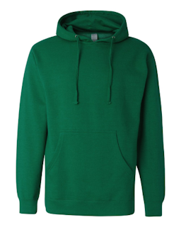 Sample of Midweight Hooded Sweatshirt in Kelly Green Heather from side front