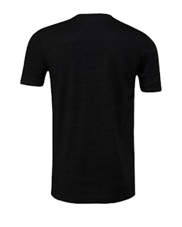 Sample of Canvas 3413 - Unisex Triblend Short-Sleeve T-Shirt in BLK HTHR TRIBLND from side back