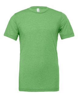 Sample of Canvas 3413 - Unisex Triblend Short-Sleeve T-Shirt in GREEN TRIBLEND from side front