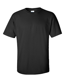 Sample of Gildan 2000 - Adult Ultra Cotton 6 oz. T-Shirt in BLACK from side front