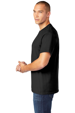 Sample of Gildan Hammer T-Shirt in Black from side sleeveleft