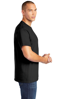 Sample of Gildan Hammer T-Shirt in Black from side sleeveright