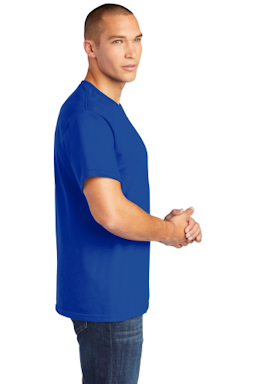 Sample of Gildan Hammer T-Shirt in Sport Royal from side sleeveright