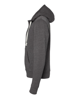 Sample of Adult Adult Triblend Full-Zip Fleece Hood in BLACK TRIBLEND from side sleeveleft