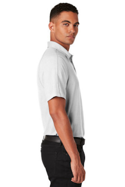 Sample of OGIO Onyx Polo in White from side sleeveright
