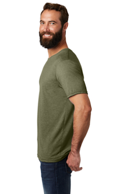 Sample of Allmade  Unisex Tri-Blend Tee AL2004 in Olive You Grn from side sleeveright