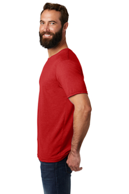 Sample of Allmade  Unisex Tri-Blend Tee AL2004 in Rise Up Red from side sleeveright