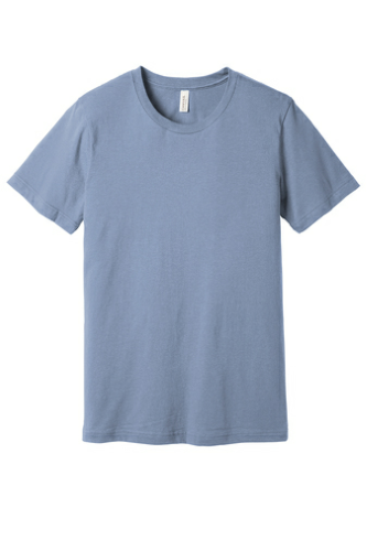 Sample of BELLA+CANVAS Unisex Jersey Short Sleeve Tee in Ht Blue style