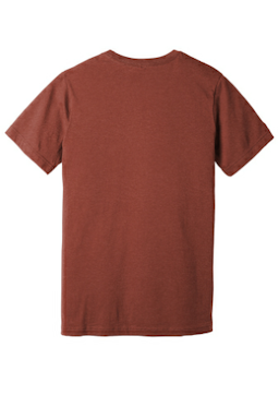 Sample of BELLA+CANVAS Unisex Jersey Short Sleeve Tee in Ht Clay from side back