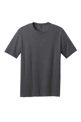 Sample of District Made Mens Perfect Blend Crew Tee in Hthr Charcoal style
