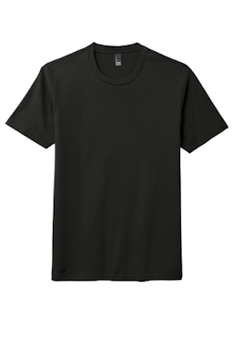 Sample of District Made Mens Perfect Tri Crew Tee in Black from side front