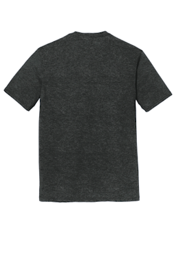 Sample of District Made Mens Perfect Tri Crew Tee in Black Frost from side back