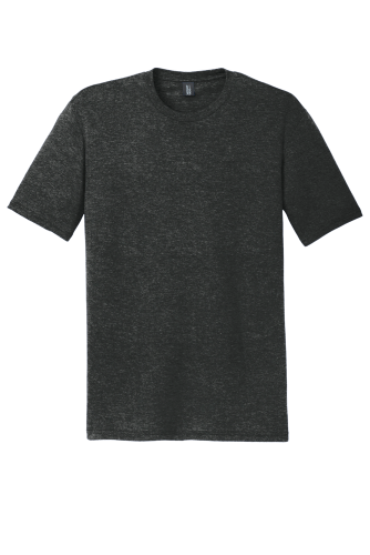 Sample of District Made Mens Perfect Tri Crew Tee in Black Frost style