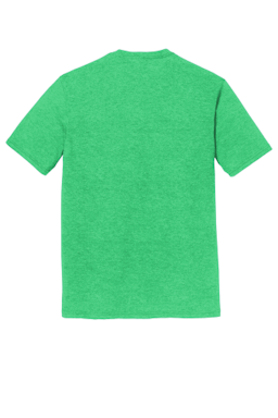 Sample of District Made Mens Perfect Tri Crew Tee in Green Frost from side back