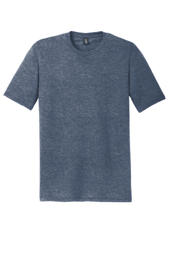 Sample of District Made Mens Perfect Tri Crew Tee in Navy Frost style