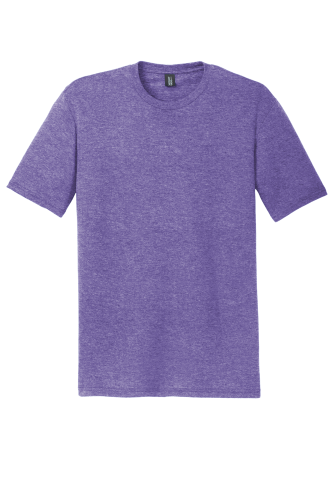 Sample of District Made Mens Perfect Tri Crew Tee in Purple Frost style