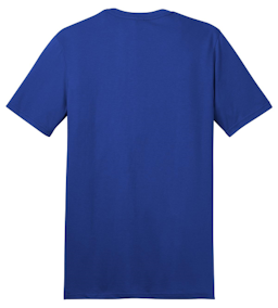 Sample of District The Concert Tee in Deep Royal from side back