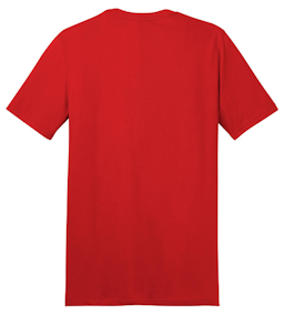 Sample of District The Concert Tee in New Red from side back