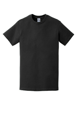 Sample of Gildan Hammer T-Shirt in Black from side front