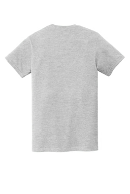 Sample of Gildan Hammer T-Shirt in Sport Grey from side back