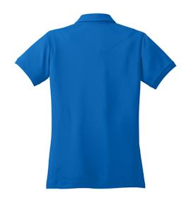 Sample of OGIO Jewel Polo in Electric Blue from side back
